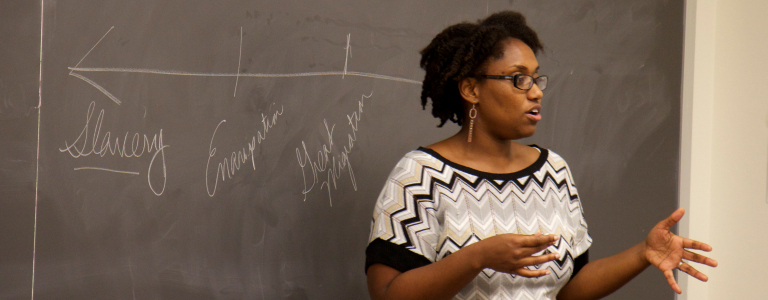 Marcia Chatelain, an assistant professor in the Department of History, created the #FergusonSyllabus in response to recent events in Ferguson, Missouri. 