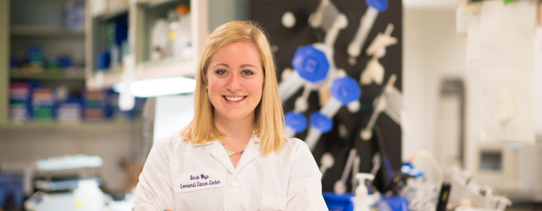 Neurobiology major Sarah Waye (C’15) won a 2014 Goldwater Scholarship. Photo by Melissa Nyman.