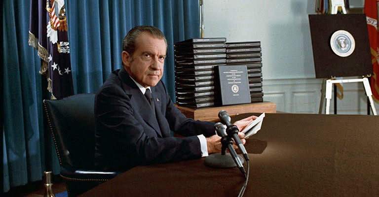 U.S. President Richard Milhous Nixon