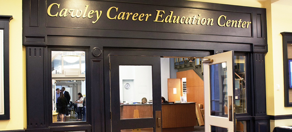 Front of Cawley Career Center