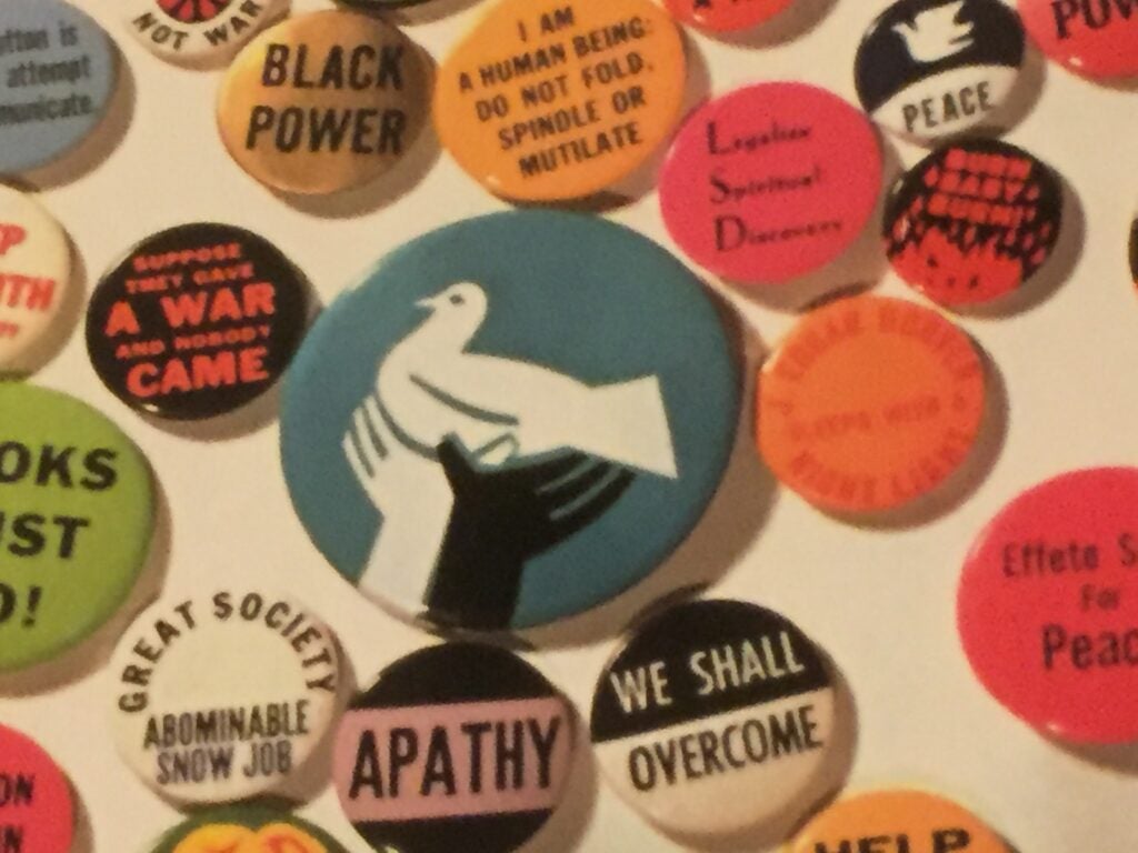 Affinity buttons from the 60s