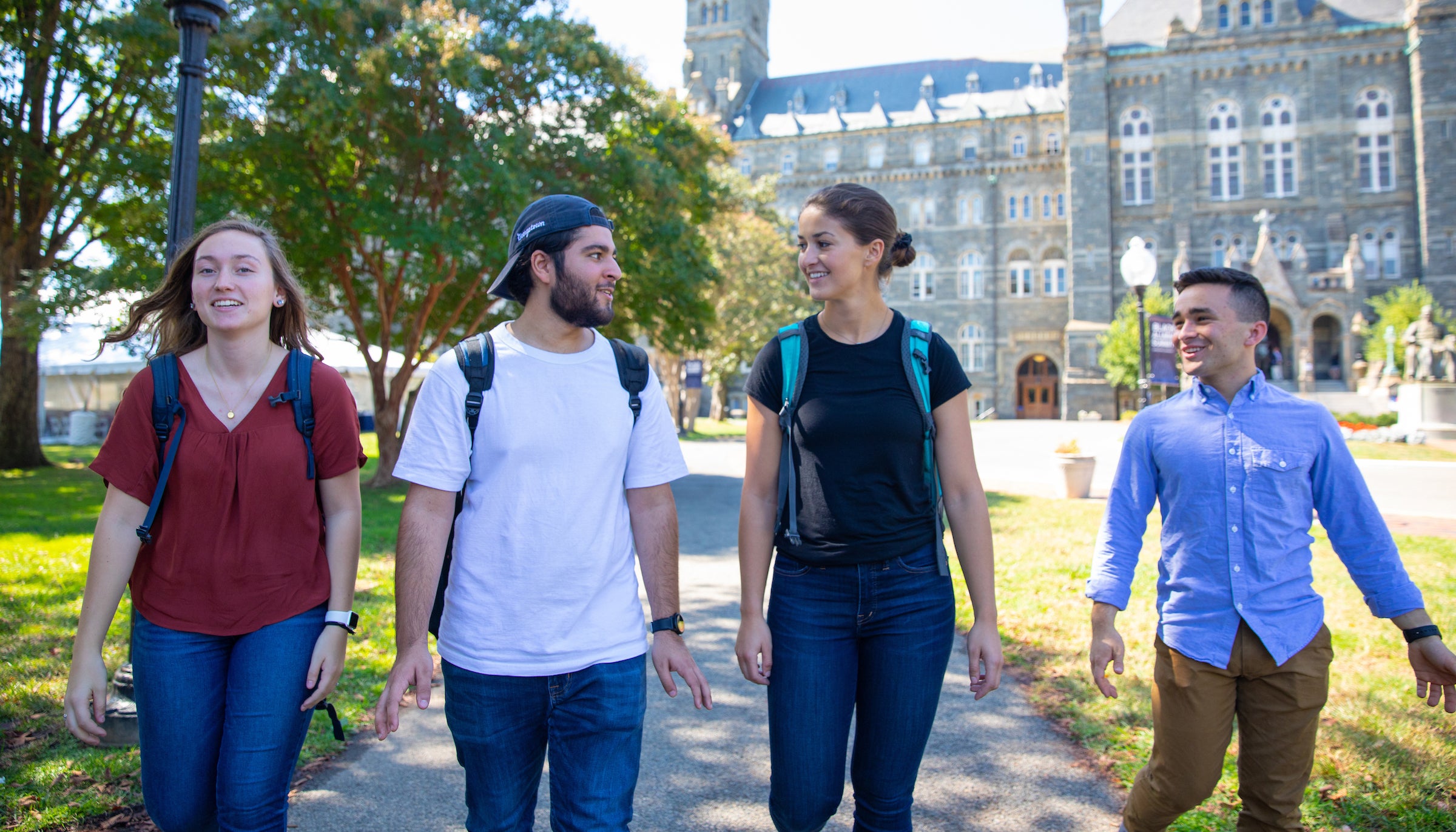 Students on GU Campus