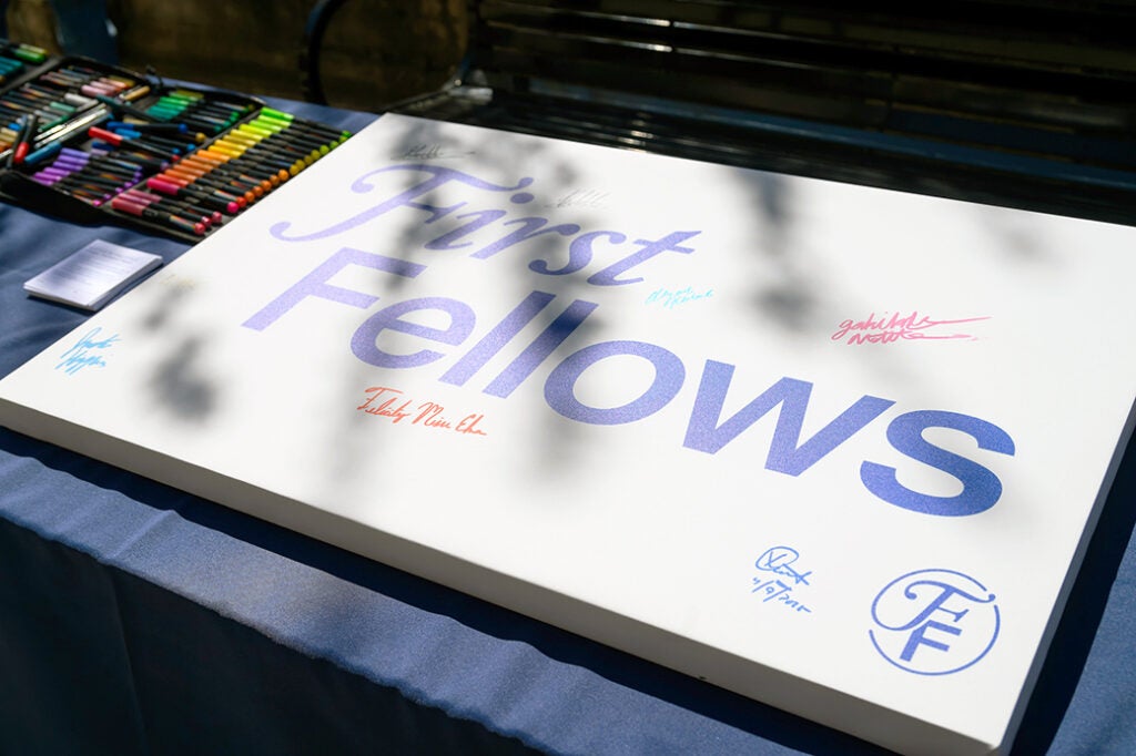First Fellows sign