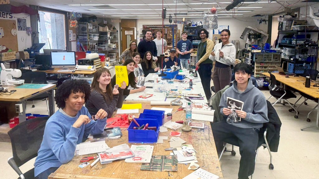 Students at the Makers Hub