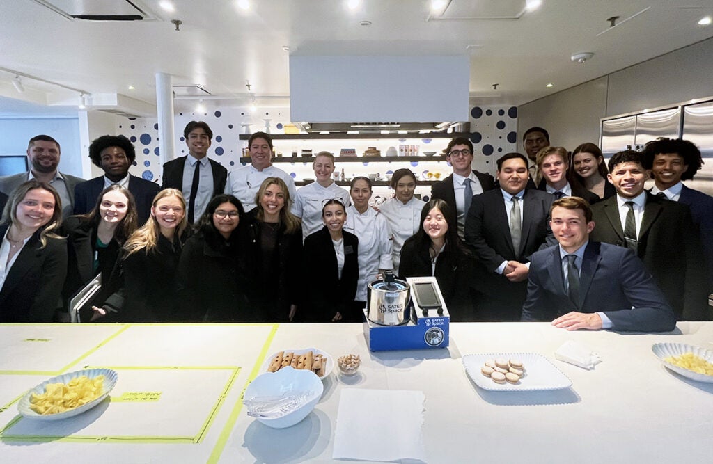 Research and development chefs at José Andrés Group treated the students to some of their culinary creations.